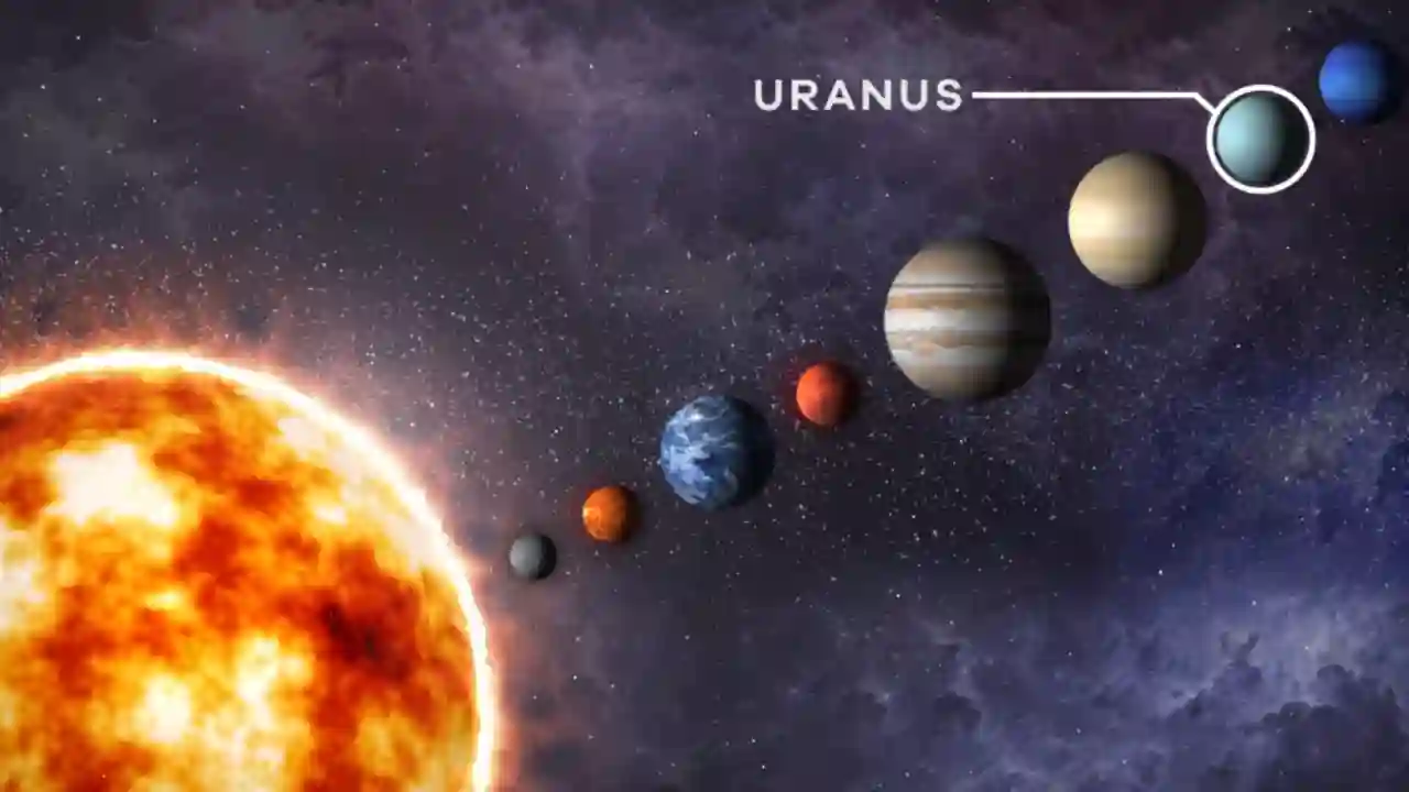Faint rings of Uranus made of dark ice and rock particles